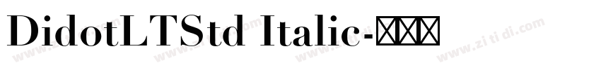 DidotLTStd Italic字体转换